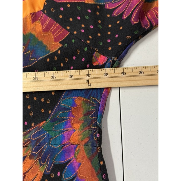 Farm Rio Rainbow Birds Sweatshirt Romper Women's XL Hooded NWT - Picture 9 of 16